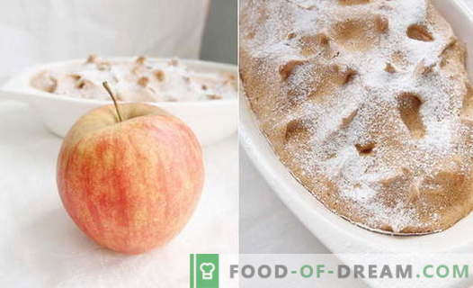 Apple soufflé - најдобрите рецепти. Како да брзо и вкусно готви јаболко суфле.