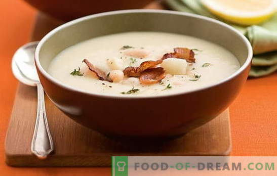 Супа од бел грав - пријатен познаник! Рецепти за различни супи од бел грав: домат, месо, сирење, пушеле, печурки