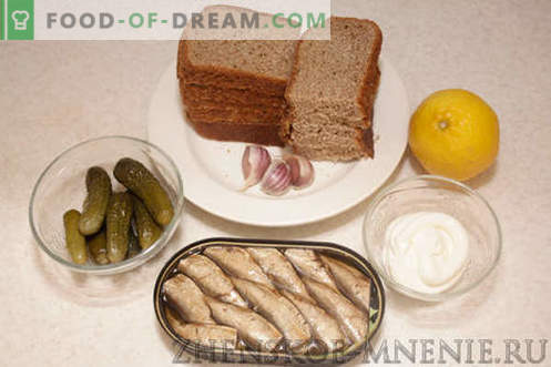Празнични сендвичи - рецепт со фотографии и опис по чекор по чекор