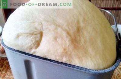Тесто за белците во производителот на леб